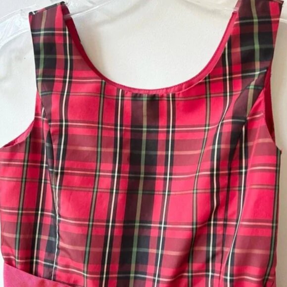 girls plaid taffeta Christmas winter dress - Picture 2 of 8